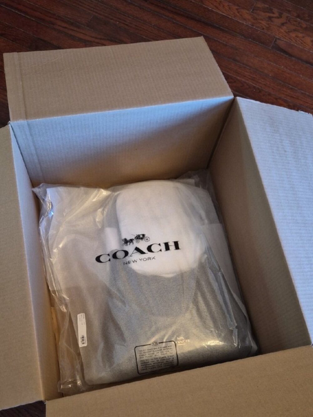 Coach Ella Shoulder Bag Gold Espresso with Leather Loop Key Fob CCE48 Unopened! - Picture 3 of 15